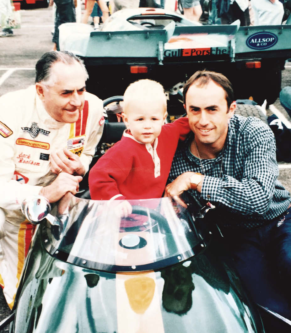 The generation game: Sir Jack Brabham (left) with a very young Sam and David