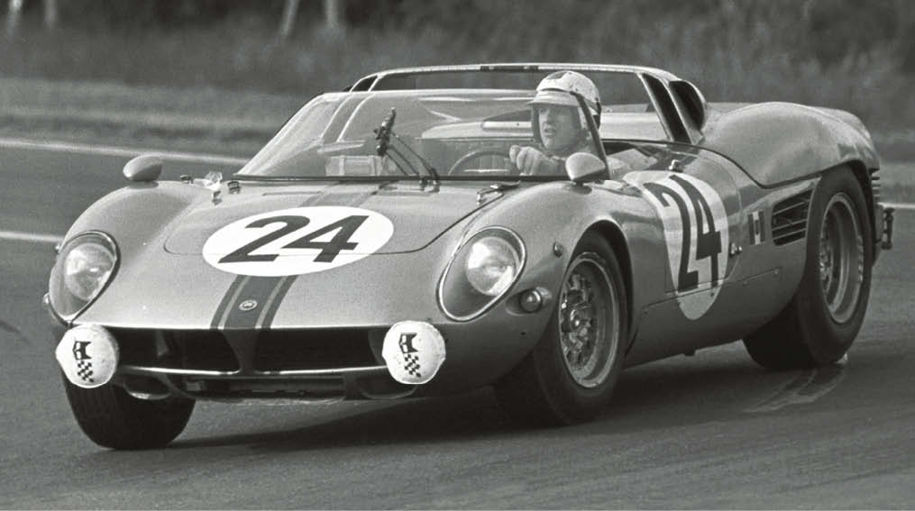 Pictured at Le Mans, the Serenissima Spyder retains its race patina more than 50 years later