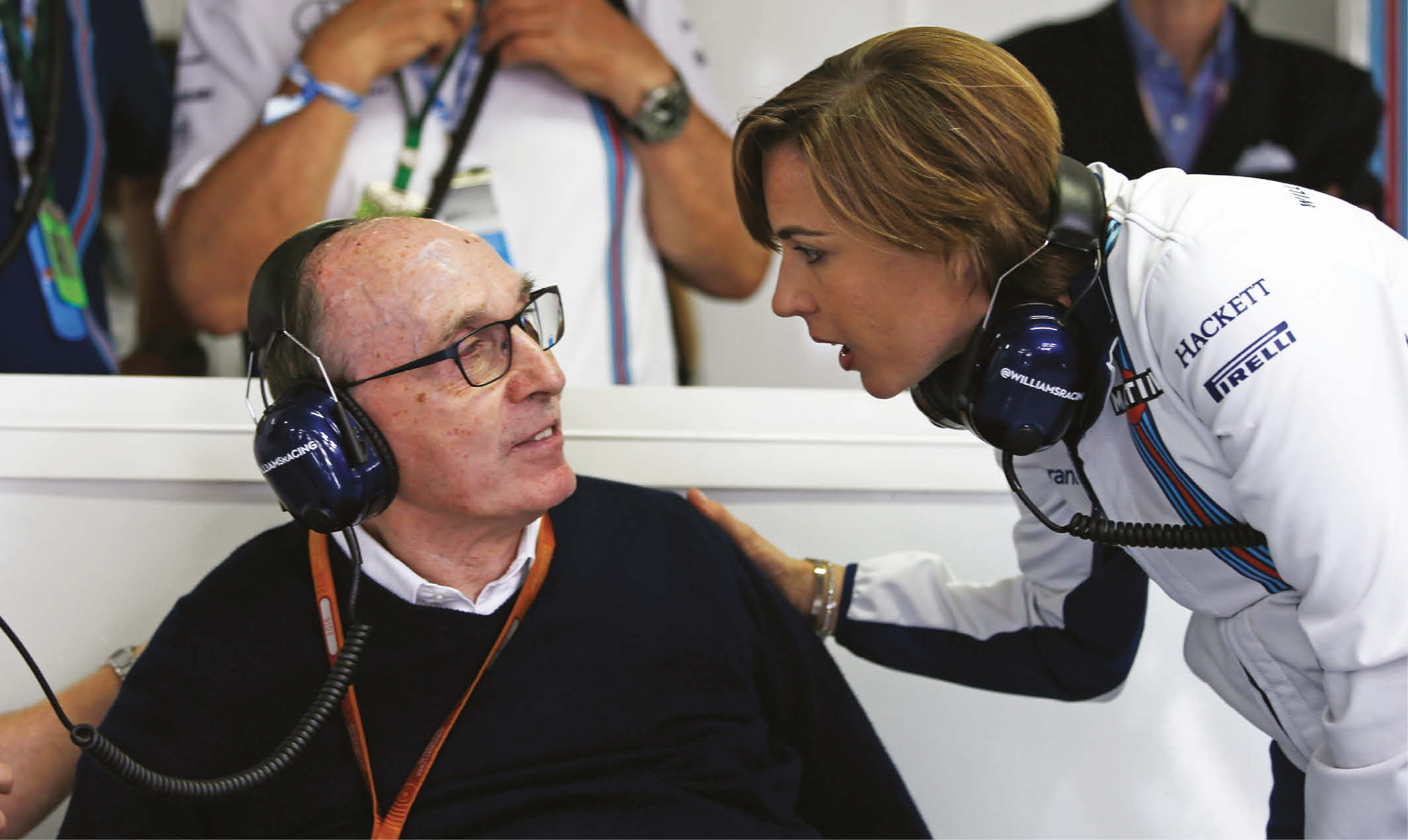 Claire with father Sir Frank, who built up one of F1’s powerhouse teams during the 1980s