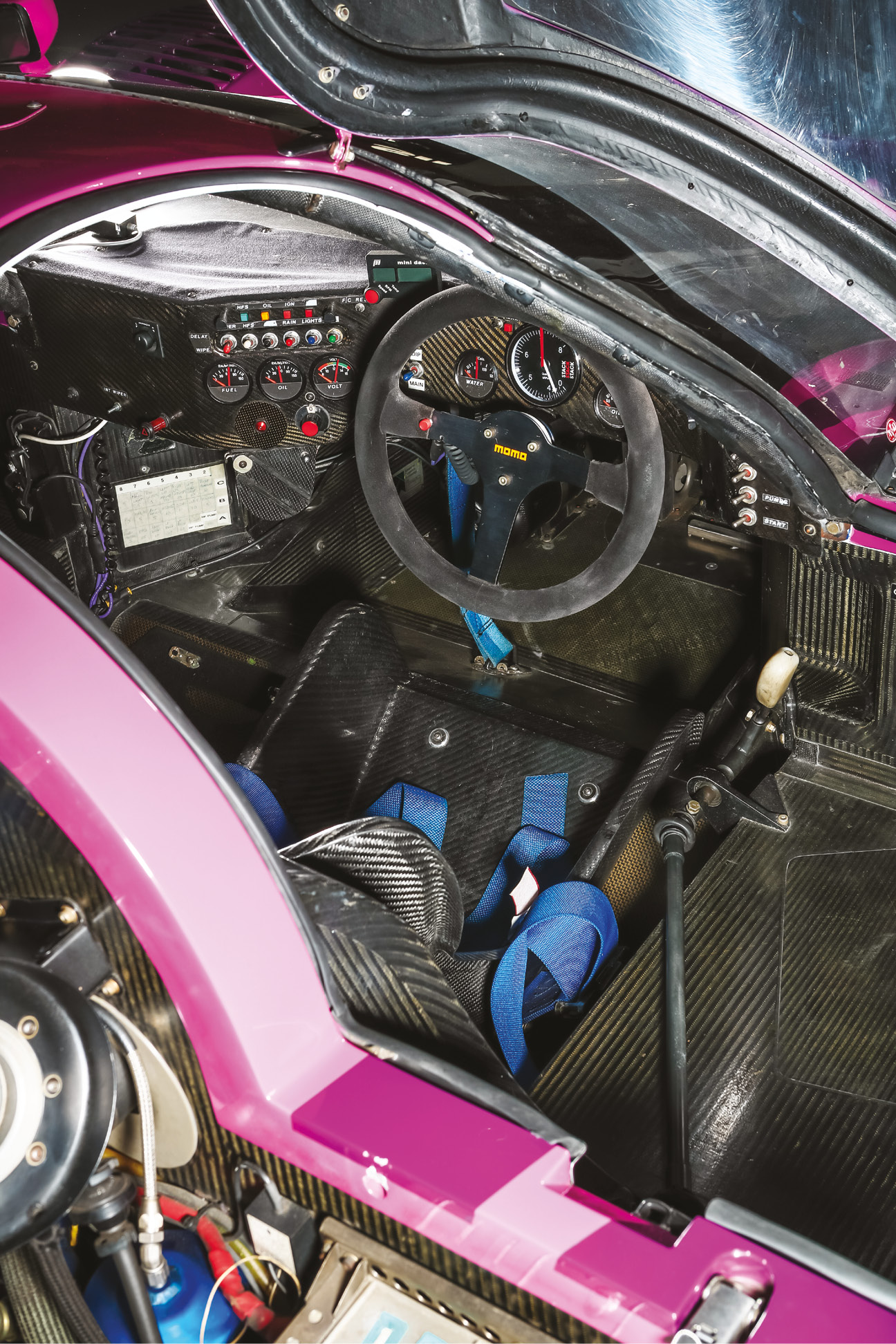 The XJR-12’s carbon- fibre cell was cutting edge at the time, but lacks many driver safety systems compared with modern cars