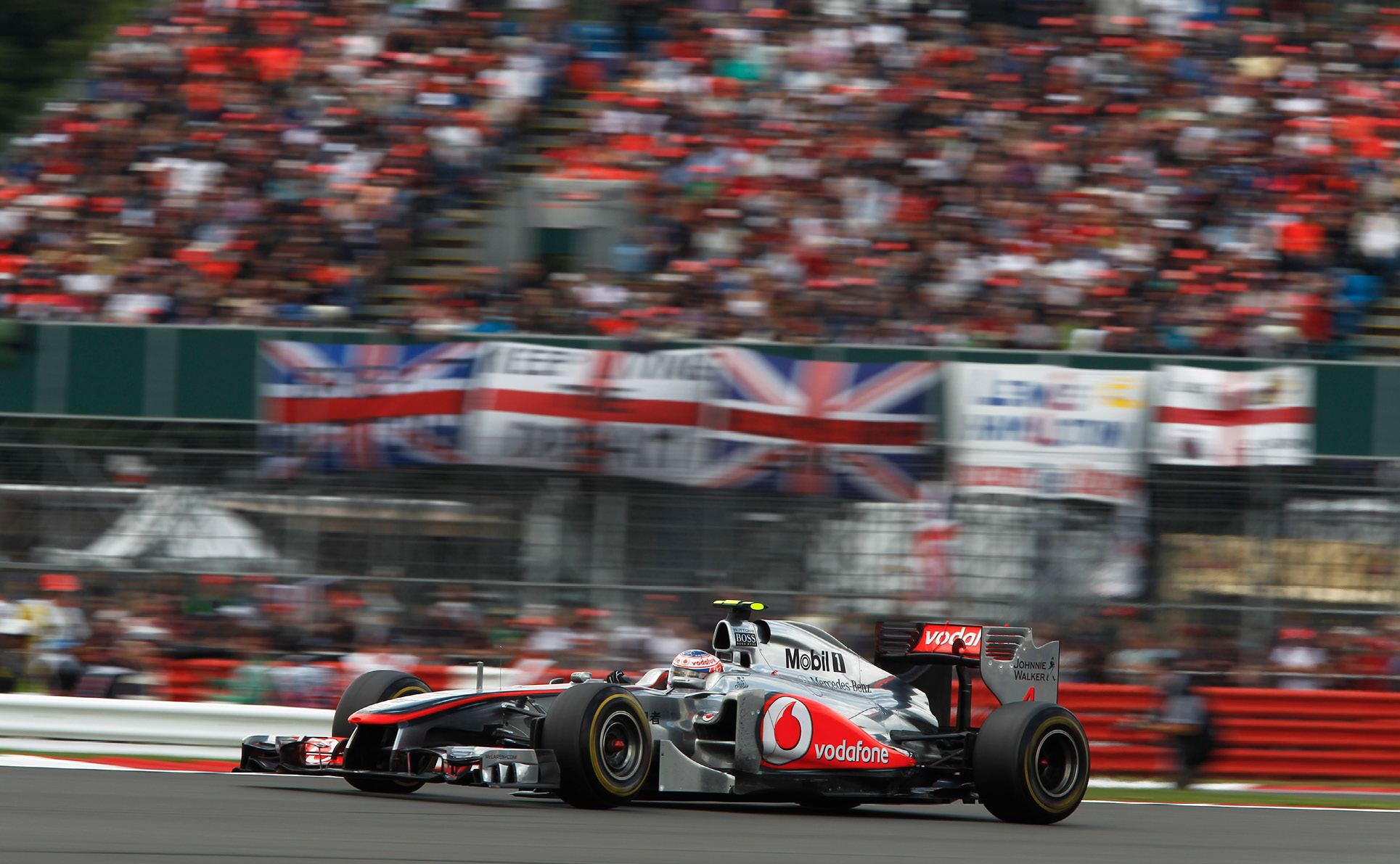 Jenson Button never had the luck when racing in front of his home crowd