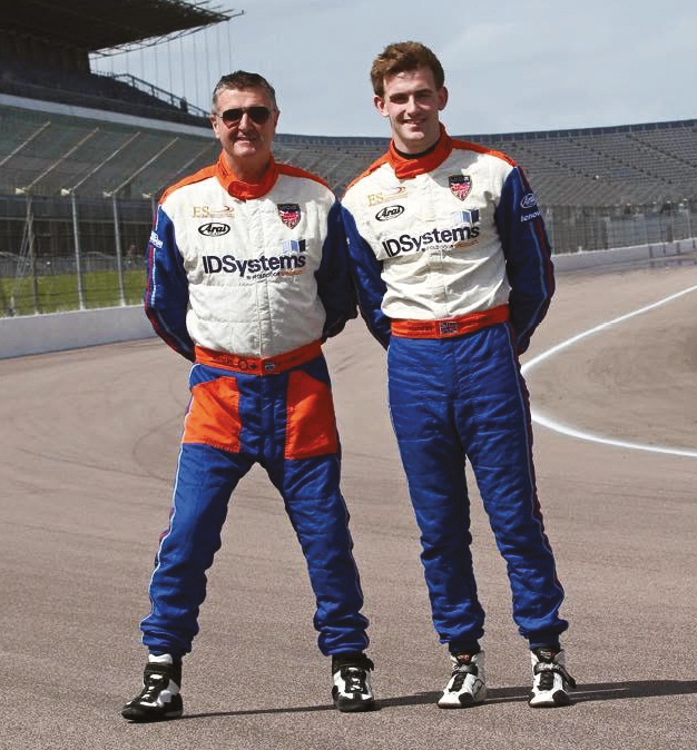 Martin and Stefan (pictured at Rockingham) regularly do coaching work together, and catch up over a burger and a beer