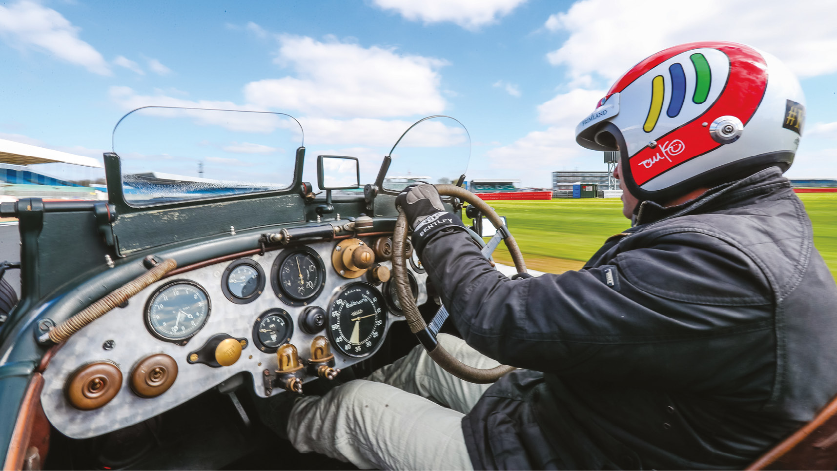 Kristensen had to adapt to the old-school technology of the vintage 1930 Bentley