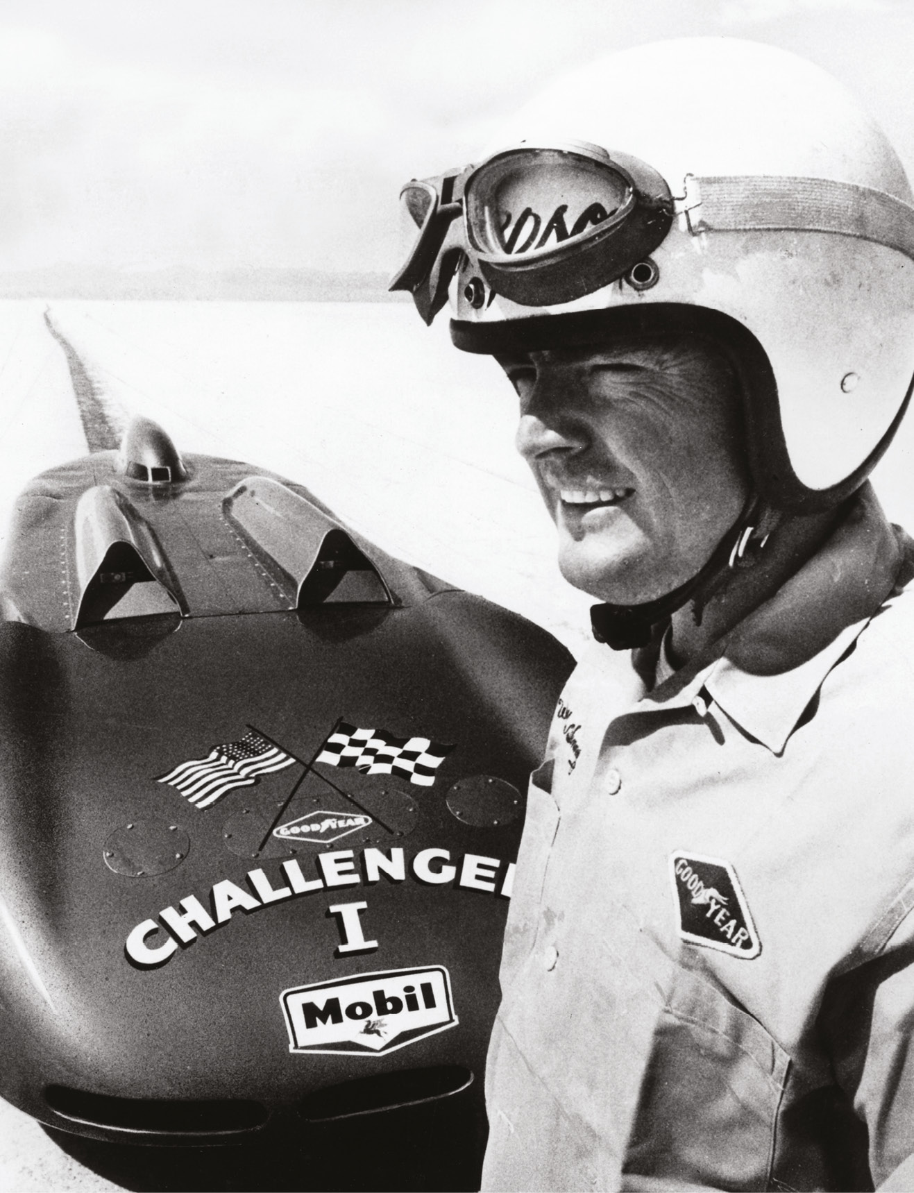 Mickey Thompson hit 406mph aboard Challenger I in 1960 but the car broke on his return run, so he missed the record