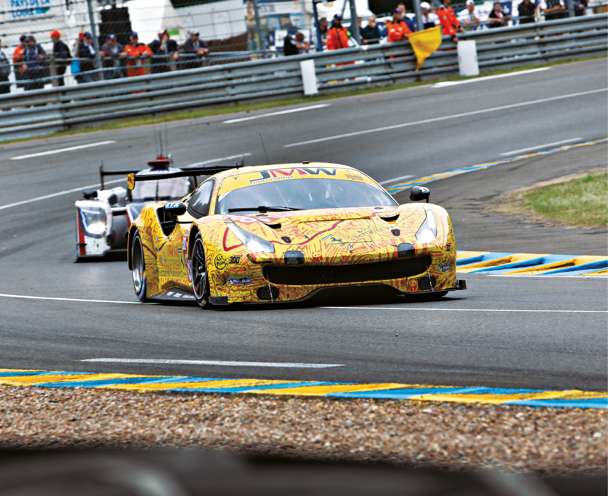 JMW’s Ferrari finished on the same lap as the Porsche that inherited GTE-Am class victory