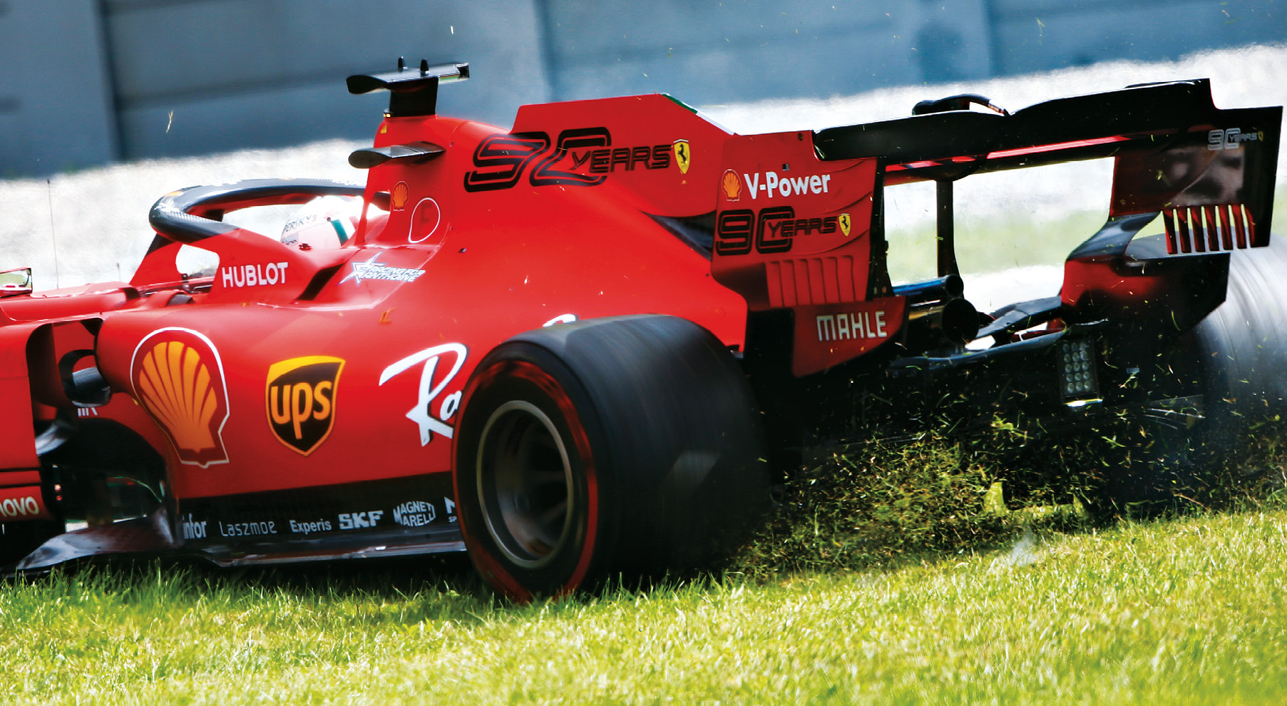 Monza wasn’t kind to Vettel, who spun and then made a rookie error while rejoining