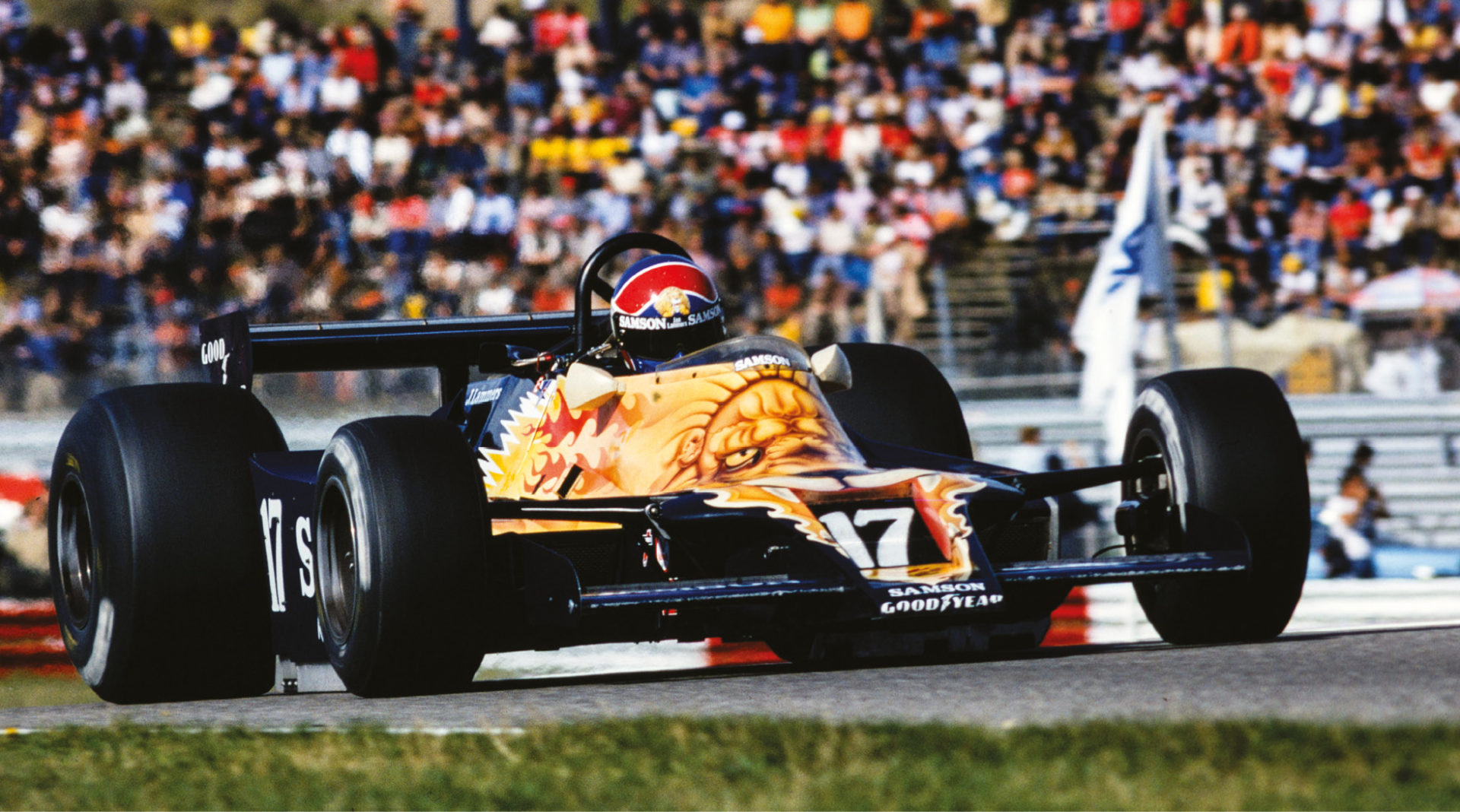 Dutchman Lammers made his F1 debut with Shadow and the wild-liveried DN9 in 1979