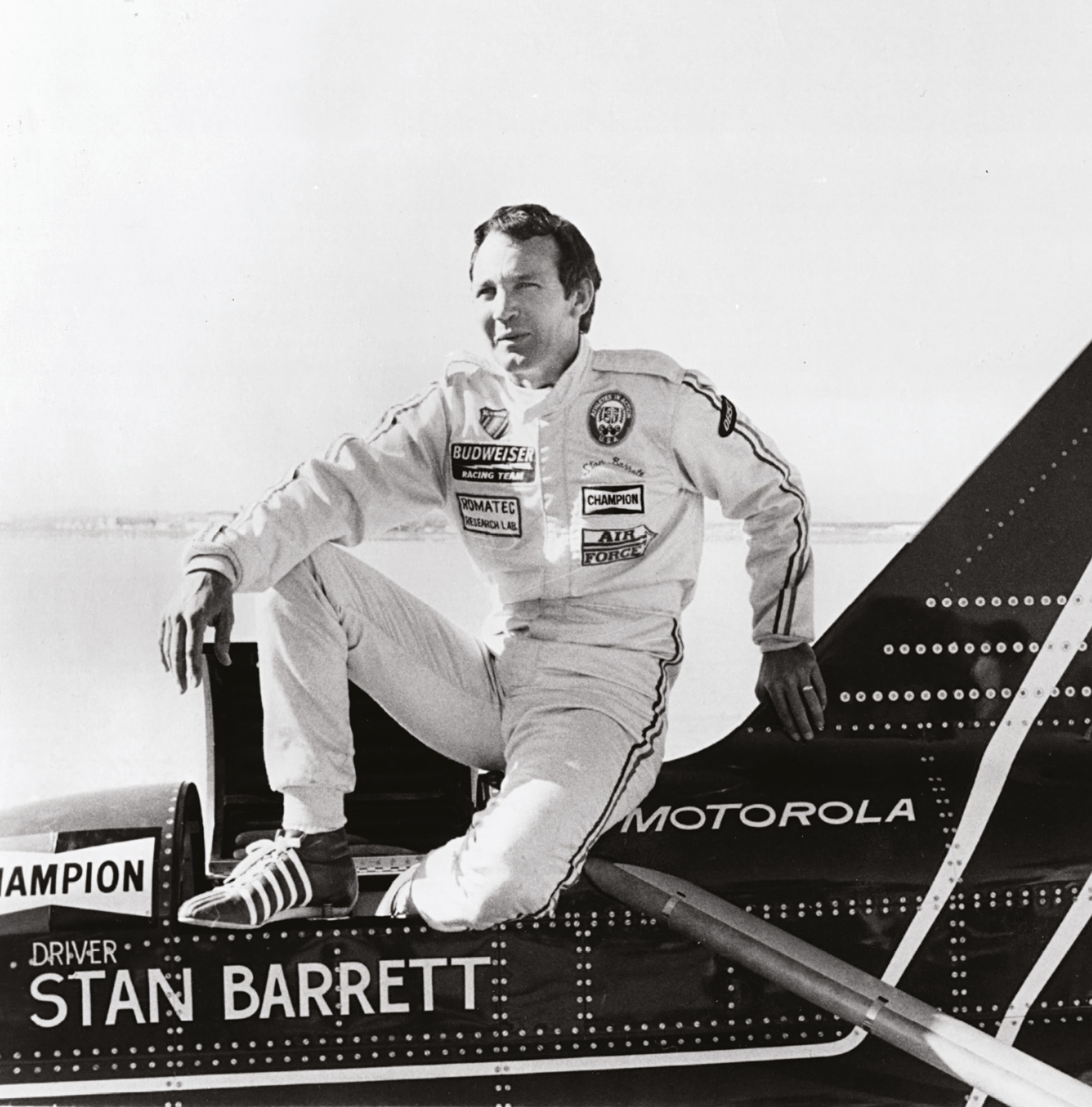 Barrett and the Rocket’s run (right) might have been dismissed by critics, but he still thinks of himself as the first man to break the sound barrier