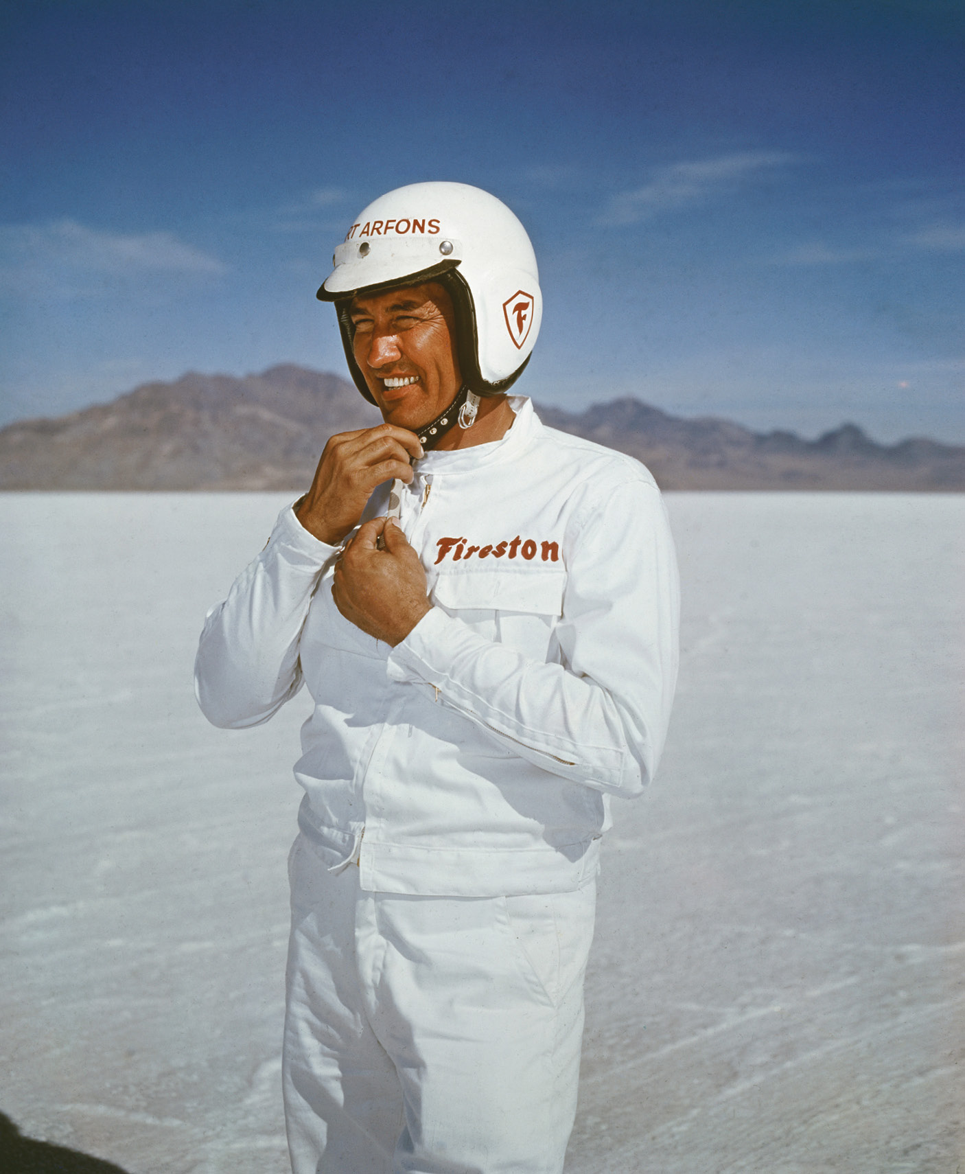 Art Arfons set the land speed record three times between 1964-65 with the Green Monster jet-powered cars. Walt is credited with introducing parachutes to slow drag racing cars